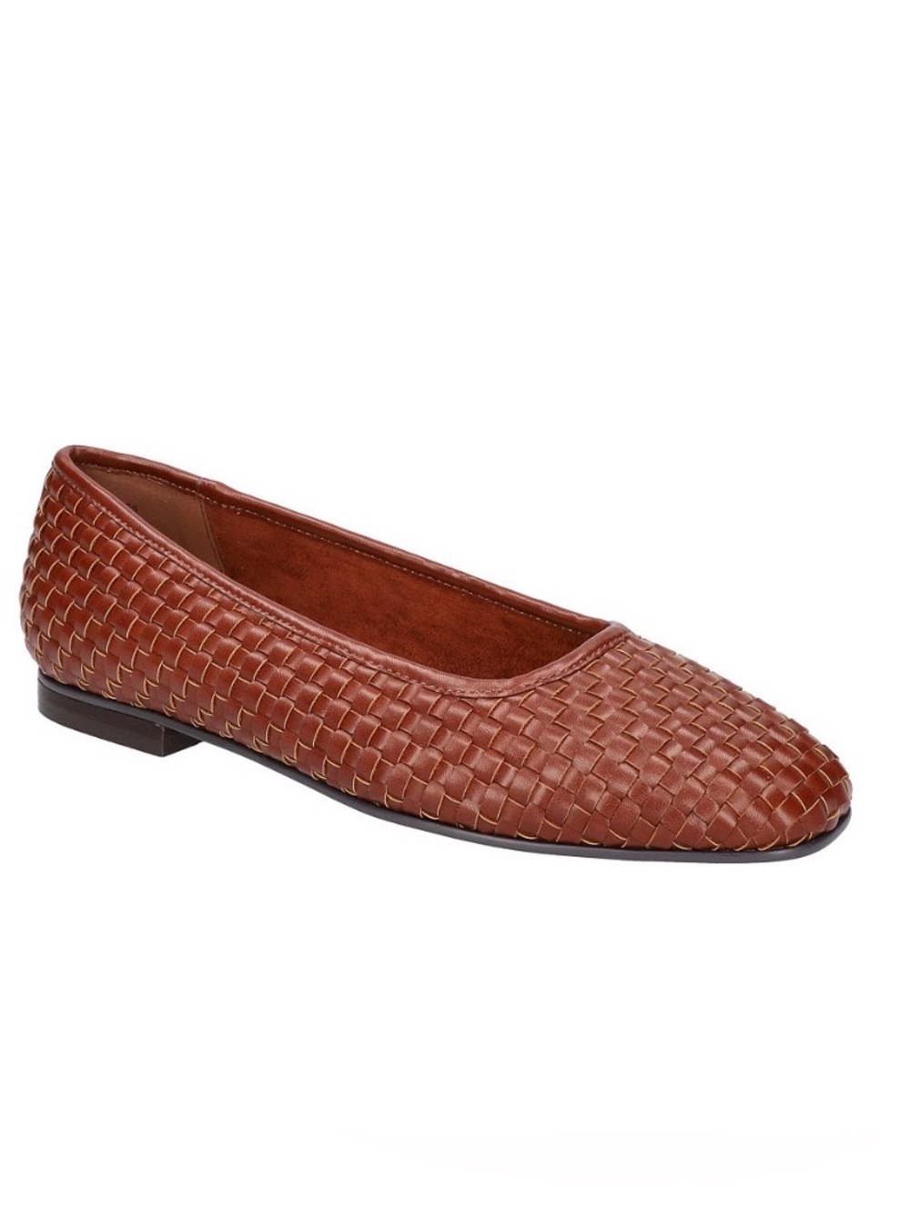 Bella Vita size 8W brown woven ballet flats. Excellent condition